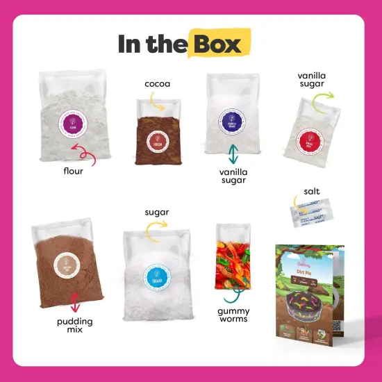 BAKETIVITY Dirt Pie Kids Baking Kit | Delicious Chocolate Cake Kids Baking Set for Girls & Boys | Baking Set for Kids with Pre-Measured Ingredients {5}