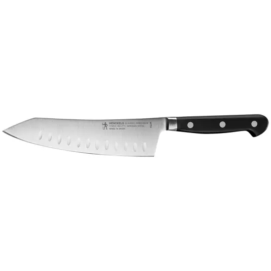 Henckels Classic Precision 7-inch Hollow Edge Rocking Santoku Knife {1}