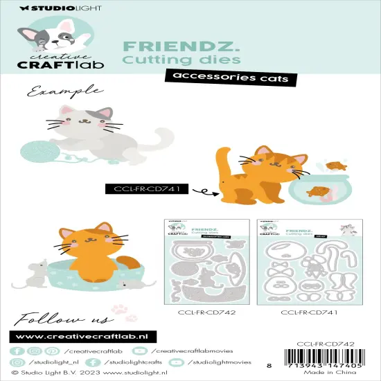 Studio Light Friendz Cutting Die-Nr. 742, Accessories Cats {3}