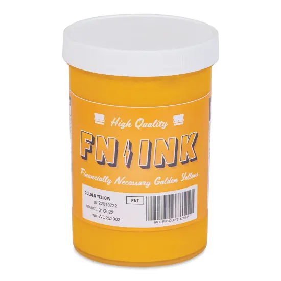 FN Ink Plastisol Screen Printing Ink - Golden Yellow, Pint {1}