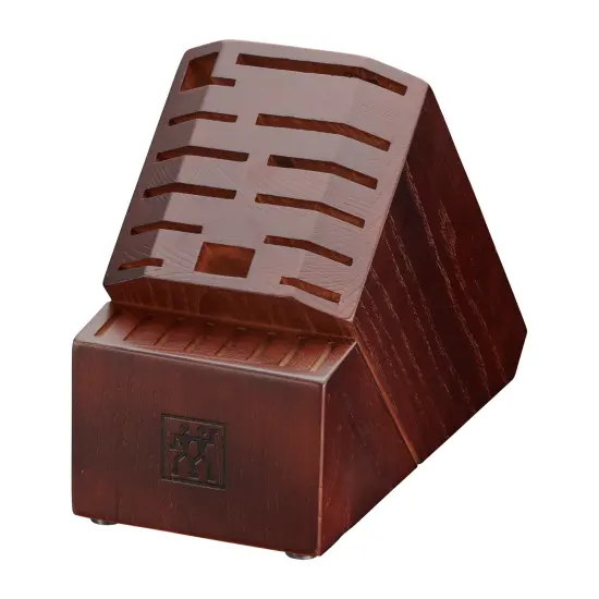 ZWILLING Pro Ashwood 21-Slot Knife Block - Walnut Stain {1}