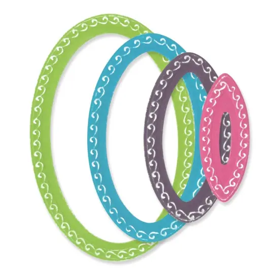 Sizzix Fanciful Framelits Die Set By Stacey Park 9/Pkg-Clare Classic Ovals {3}