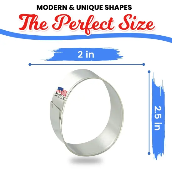 Egg Cookie Cutter - Made in the USA &ndash; By CookieCutter.Com Cookie Cutters Tin Plated Steel Egg Cookie Mold (2.25 Inch) {3}