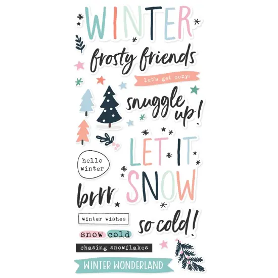Winter Wonder Foam Stickers-51/Pkg {4}
