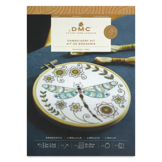 DMC The Designer Collection Embroidery Kits - &ldquo;Dragonfly&rdquo; by Un Chat dans l'Aiguille, Advanced {1}