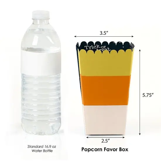 Big Dot of Happiness Trick or Treat - Halloween Party Favor Popcorn Treat Boxes - Set of 12 {4}