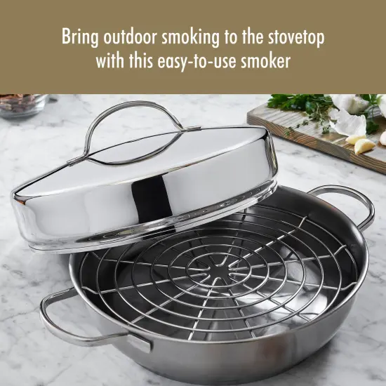 Demeyere Resto 4-pc Stainless Steel Stovetop Smoker Set {3}