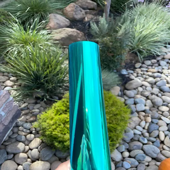 Green Holographic Transparent Vinyl {1}