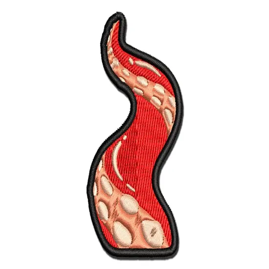 Pocket Tentacle Octopus Squid Kraken Multi-Color Embroidered Iron-On or Hook & Loop Patch Applique {1}