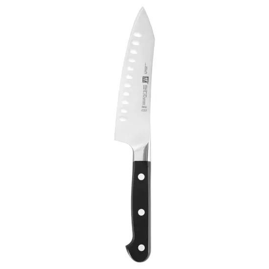 ZWILLING Pro Hollow Edge Rocking Santoku Knife {3}