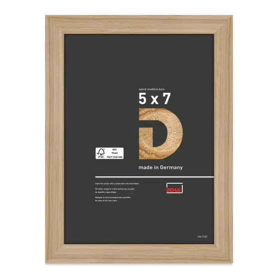 Deha Design Fontana Wood Frame - with Easel Back, Natural Oak, 5" x 7" {1}