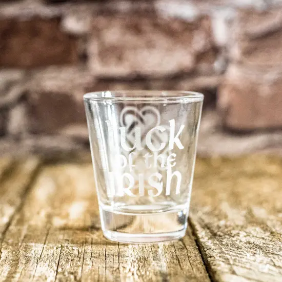 2oz Luck of the Irish Shot glass {4}