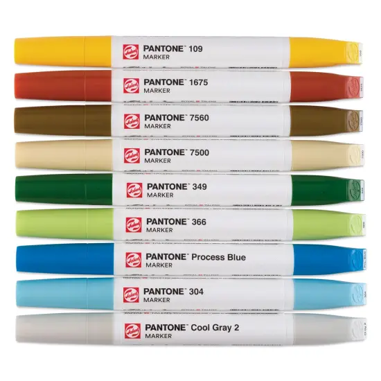 Pantone Dual Tip Markers - Nature, Set of 9 {1}