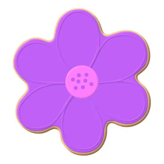 Scallop Flower Cookie Cutter 2.25 in - Made in the USA &ndash; By CookieCutter.Com - Tin Plate Steel {2}