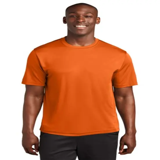 Sport-Tek&reg; Posi Charge Competitor Crew Neck Short Sleeve Tee Shirt Neon orange {3}