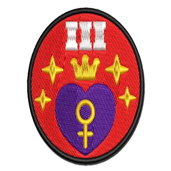 The Empress Tarot Card Multi-Color Embroidered Iron-On or Hook & Loop Patch Applique {1}