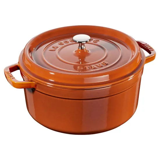 STAUB Cast Iron 5.5-qt Round Cocotte {5}