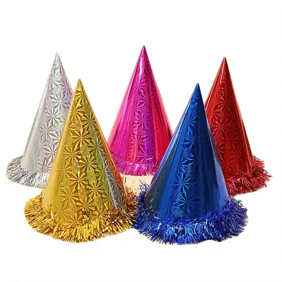 Flashing Party Hat | Assorted Designs 8 inches tall by 7 inches wide | RAHEEV&reg; {3}