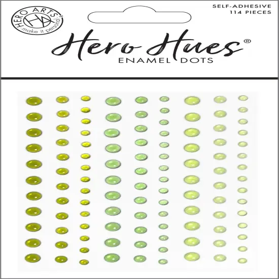 Hero Arts Hero Hues Enamel Dots-Translucent Greens {1}