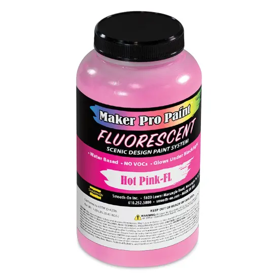 Smooth-On Maker Pro Acrylic-Urethane Paint - Fluorescent Hot Pink, 16 oz {1}