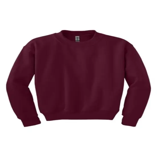 Gildan&reg; Youth Crewneck Long Sweatshirt Dark heather {4}