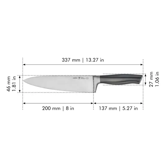 Henckels Graphite 8-inch Chef's Knife {4}