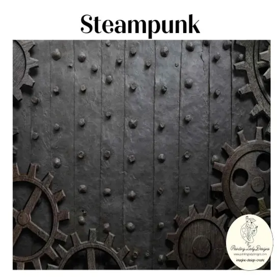 Steampunk Decoupage -Mixed Media Art Papers for Decoupage and Crafting (Medium 18x24) {1}