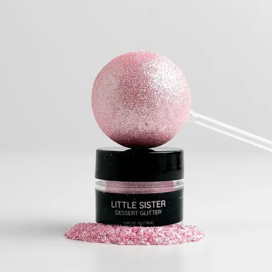 Shine Dessert Glitter: "Little Sister" - Light Pink Edible Dessert Glitter {1}