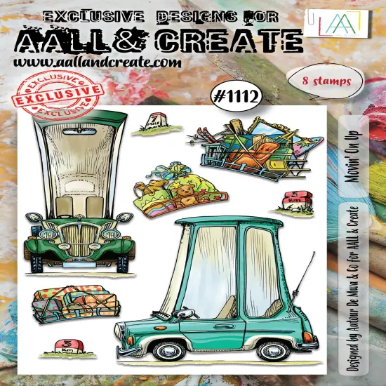 AALL And Create A6 Photopolymer Clear Stamp Set-Movin' On Up {1}