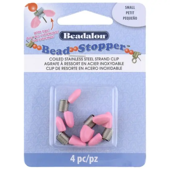 Beadalon Bead Stopper 4/Pkg-Small With Plastic Tips {1}