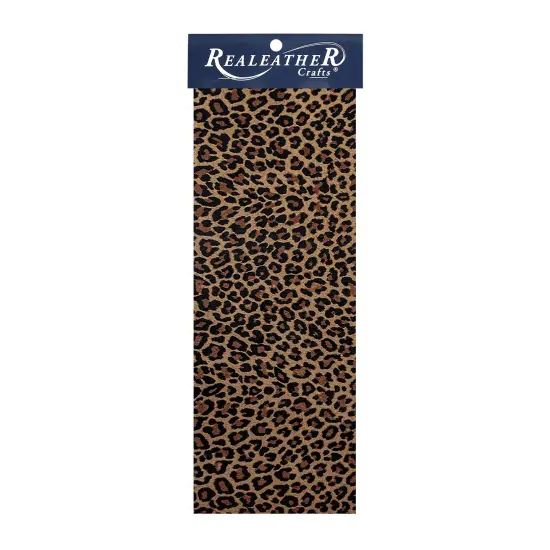 Realeather(R) Crafts Printed Leather Trim 9"X3"-Mini Leopard {1}