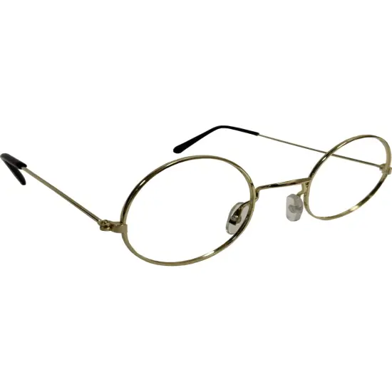 Santa Claus Round Rim Glasses Costume Accessory {1}