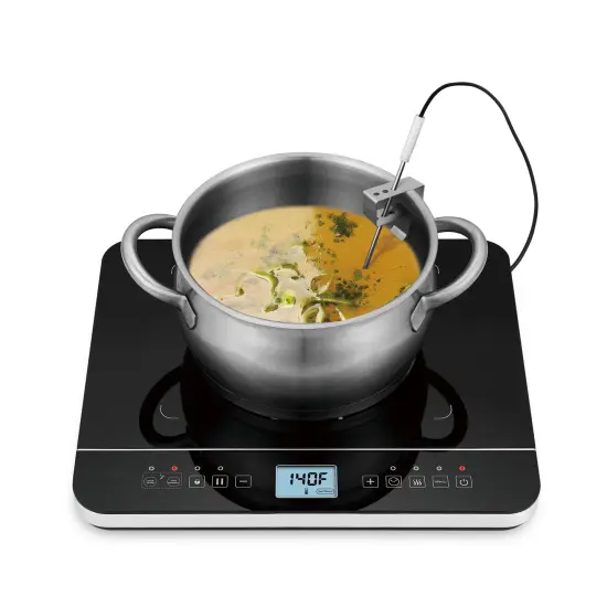 Salton Induction Cooktop with Temperature Probe Black {5}