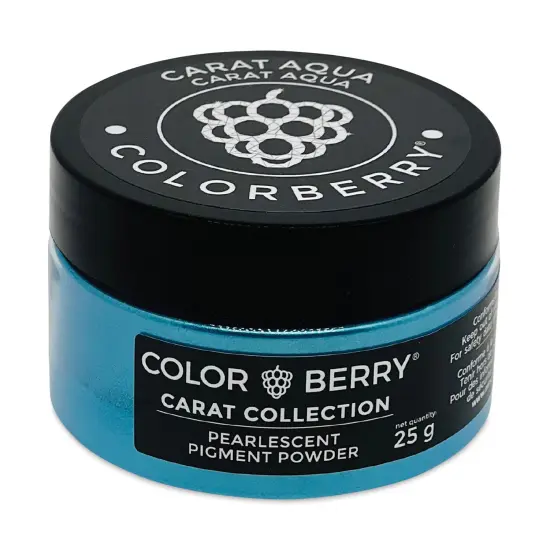 Colorberry Carat Collection Dry Resin Pigment - Aqua, 25 g, Jar {1}
