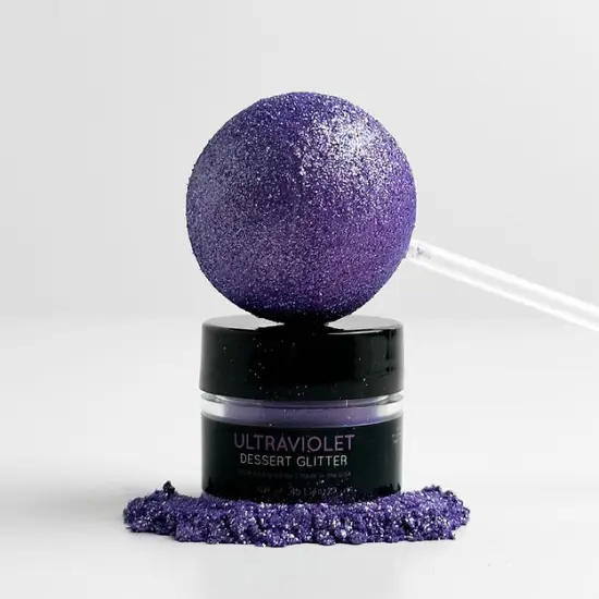 Shine Dessert Glitter: "Ultraviolet" - PurpleEdible Dessert Glitter {1}