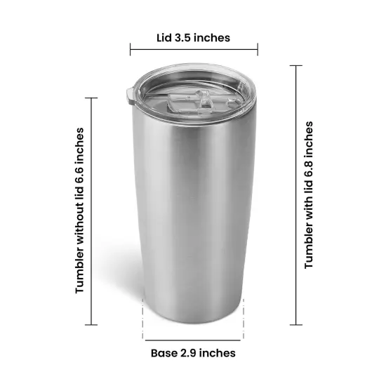 Makerflo 20 oz Curve Stainless Steel Tumbler Pack of 25 with Lid & Straw | Craft-Ready for DIY Gifts & Personalization (Epoxy, UV DTF, Vinyl, and Laser Engraving) - Not for DTF {6}