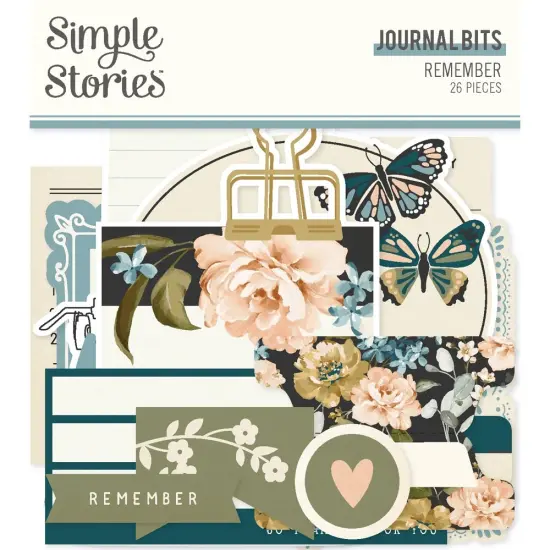Remember Bits & Pieces Die-Cuts 26/Pkg-Journal {1}