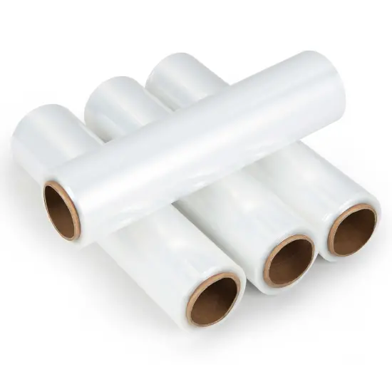 Costway 4/8/12/16 Rolls Stretch Film Heavy Duty Shrink Wrap 60 Gauge Clear Plastic Wrap Film {7}