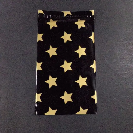 Pleated Gold Star Bags 11 1/2 inches tall by 5 inches wide | RAHEEV&reg; {3}