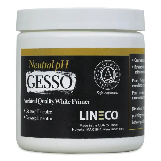 Lineco Neutral pH Gesso Primer - 8 oz {1}
