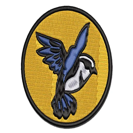 Sparrow Bird in Flight Multi-Color Embroidered Iron-On or Hook & Loop Patch Applique {1}