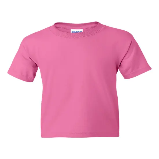 Gildan&reg; Dryblend Youth Crewneck Short Sleeve T-Shirt Azalea {1}
