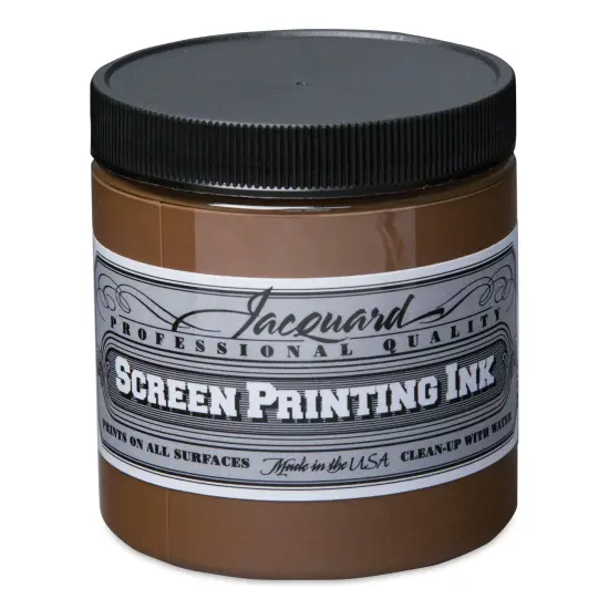 Jacquard Screen Printing Ink - Opaque Brown, 8 oz {1}