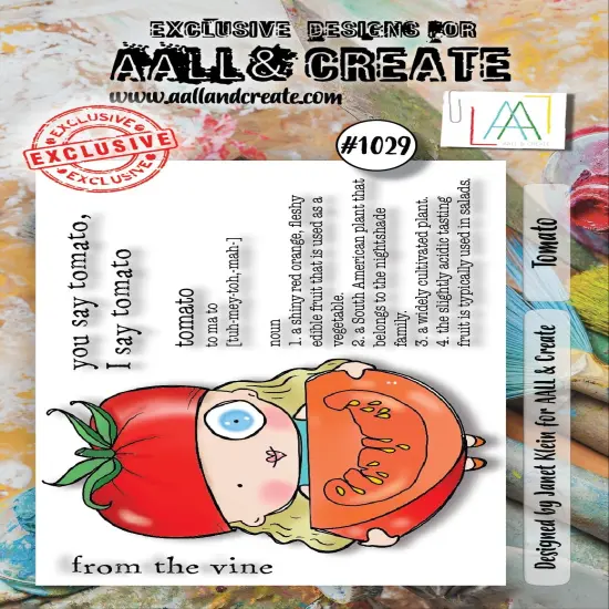 AALL And Create A7 Photopolymer Clear Stamp Set-Tomato {1}