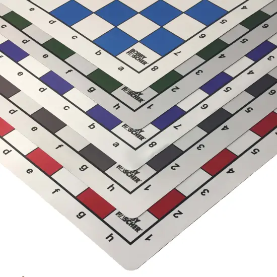 Bobby Fischer Tournament Roll Up Travel Chess Board - 20 inches - Mousepad Style {3}