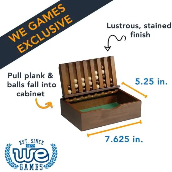 WE Games Wood Captain's Mistress (4-in-a-Row) Connect Game {4}