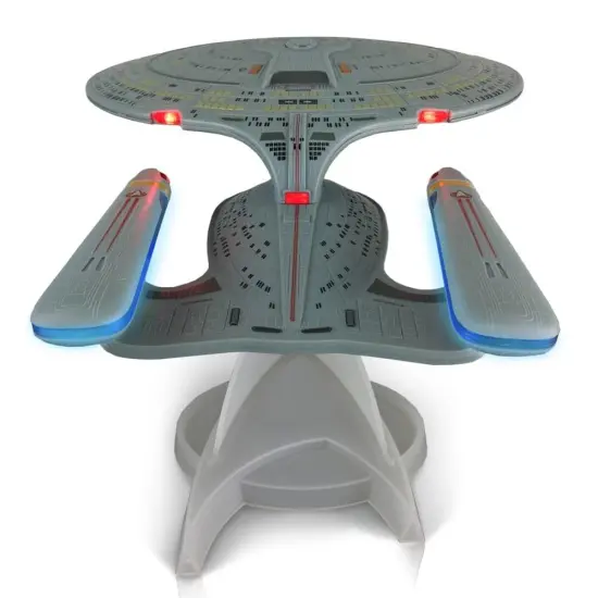 Star Trek TNG 12" USS Enterprise NCC-1701-D Bluetooth Speaker w/ LED's & SFX {3}