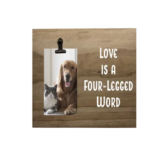 Decorative Wood Clip Pet Photo Frames {8}