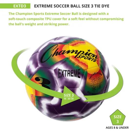 Extreme Tiedye Soccerball, Size 3 {4}