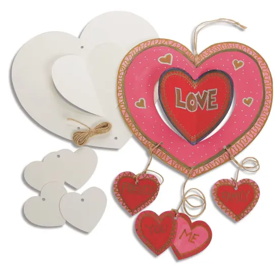 Color-Me&trade; Heart Mobiles (Pack of 12) {2}
